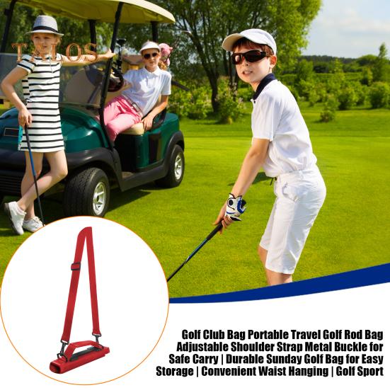 Torba na kije golfowe Mała torba podróżna na kije golfowe dla mężczyzn, kobiet, kobiet, mini, przenośny uchwyt na kije golfowe, torba Sunday Golf Bag