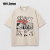 Unisex New Anime Monster T Shirts Washed Men Women Cotton Harajuku T-Shirts High Quality Retro for Men Women Tops Tees Unisex