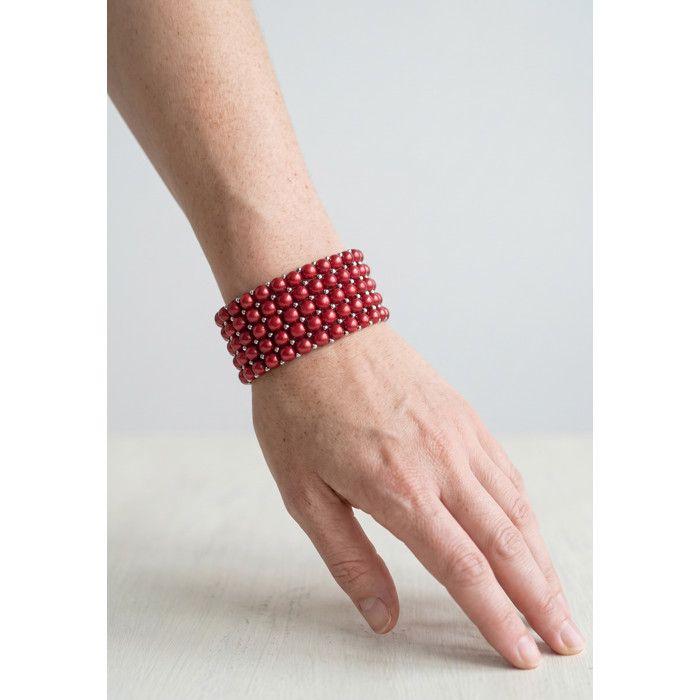 Bracelet - PEARLS & COLORS - Pearls & Colors - Perles d'eau douce 3-4 mm - Argent 925 - 5 rangées ajustable