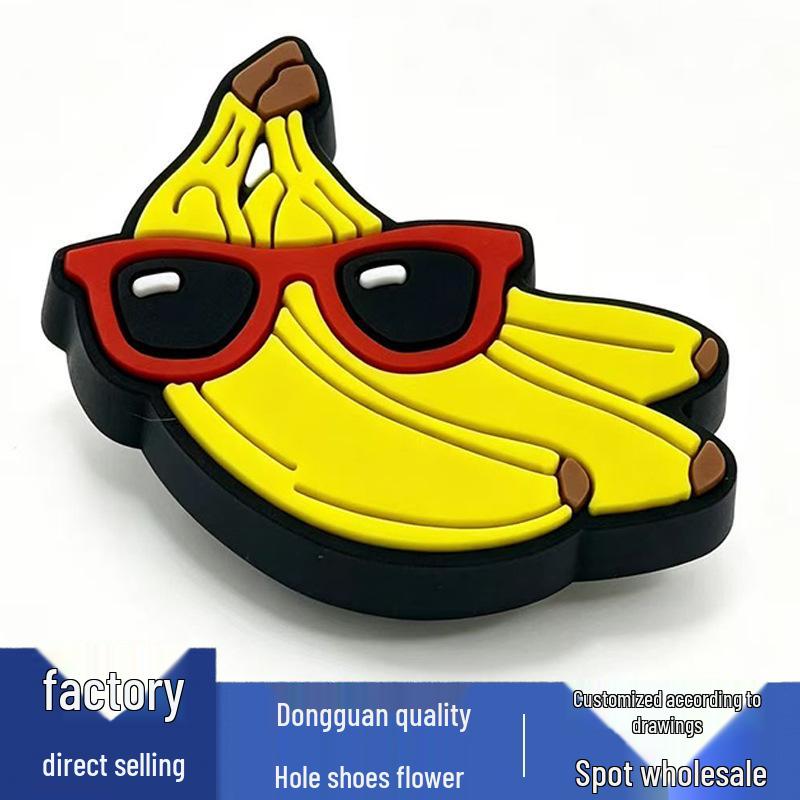 Cute and Versatile Flower & Fruit Series PVC Shoe Charms for Crocs