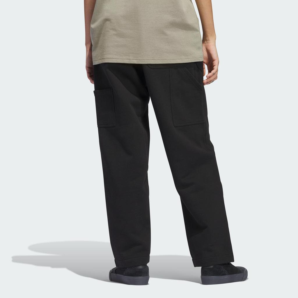 Adidas Originals Shmoofoil FW24 Heavyweight Painter Casual Straight Leg Sports Pants Unisex Black IZ4868