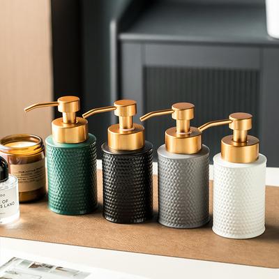 Ceramic Dispensing Bottle, Hand Soap, Shower Gel, Shampoo, Press Bottle, Mousse Foaming Bottle Dispenser Shampoo Dispenser