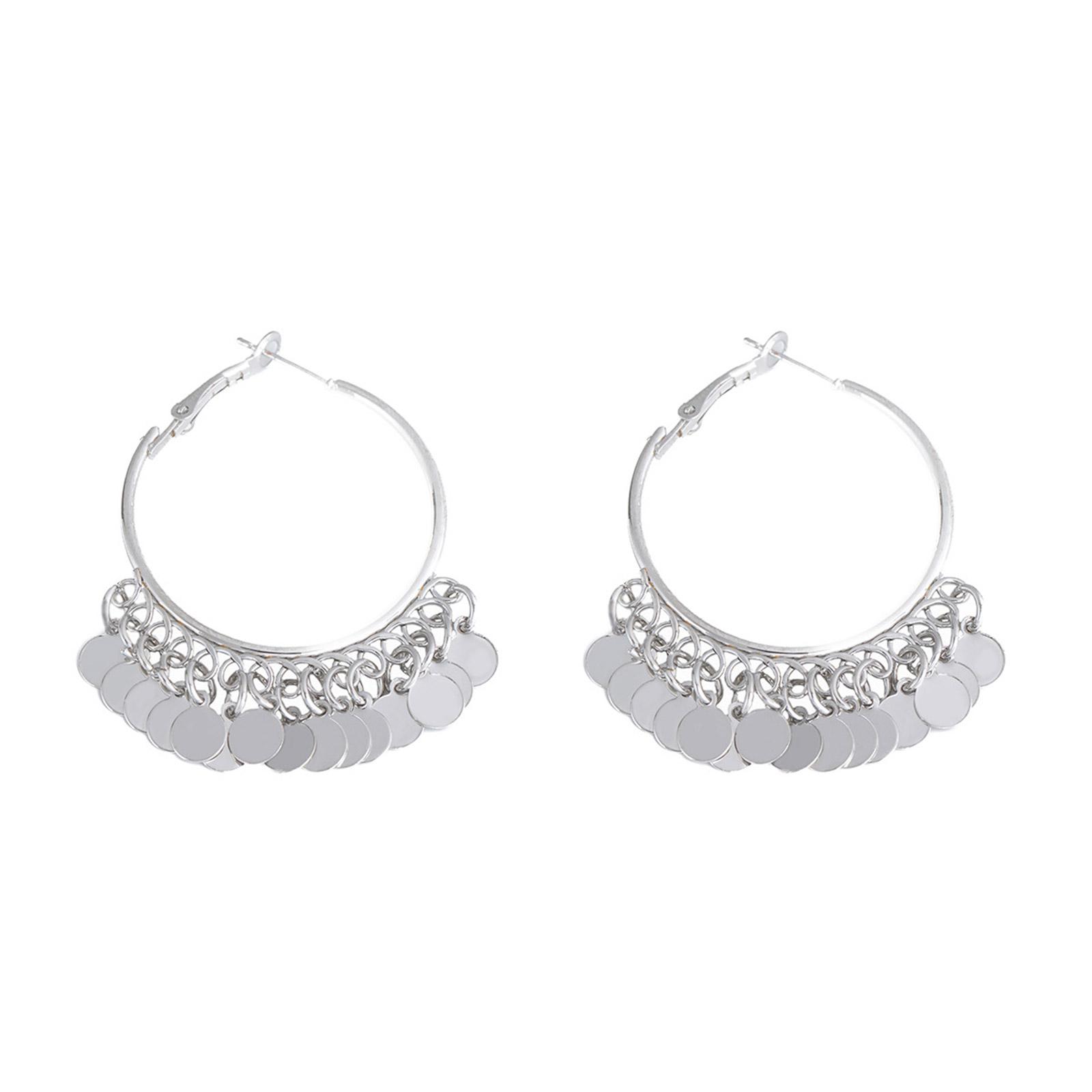 

Elegant Topological Swing Earrings Thin Metal Finish Decoration Embellishment Casual Fit 1