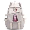 Anime Demon Slayer Ryggsekk Back To Schoolbag for Boy Girl Bookbag for Kid Gaver Menn Dame Reisebag Stor kapasitet ryggsekk