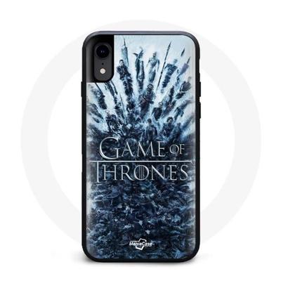 Чехол для Iphone X Игра престолов 8 сезон Эпизод 1 Логотип персонажей сериала Серый
