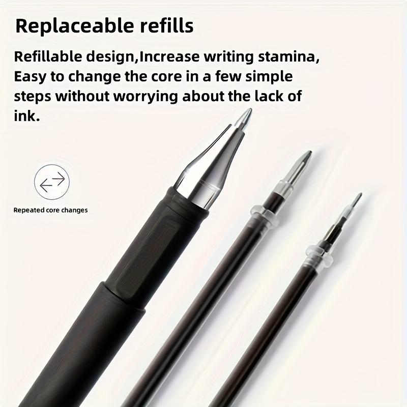 6/12 Pack Quick-Dry 0.5mm Fine Tip Gel Pens - Smooth Writing, Black Ink,Note-Taking & Art - Professional Business Stationery