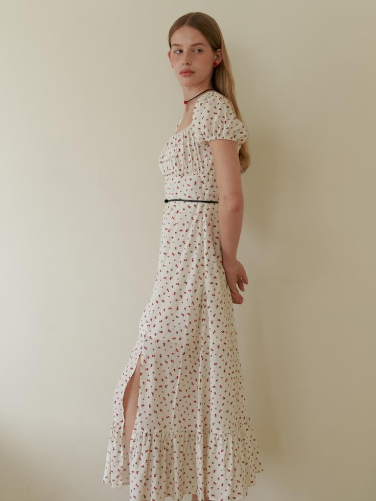 Leobeumimonseuteo The Rose Princess Neck Long Dress_Wh