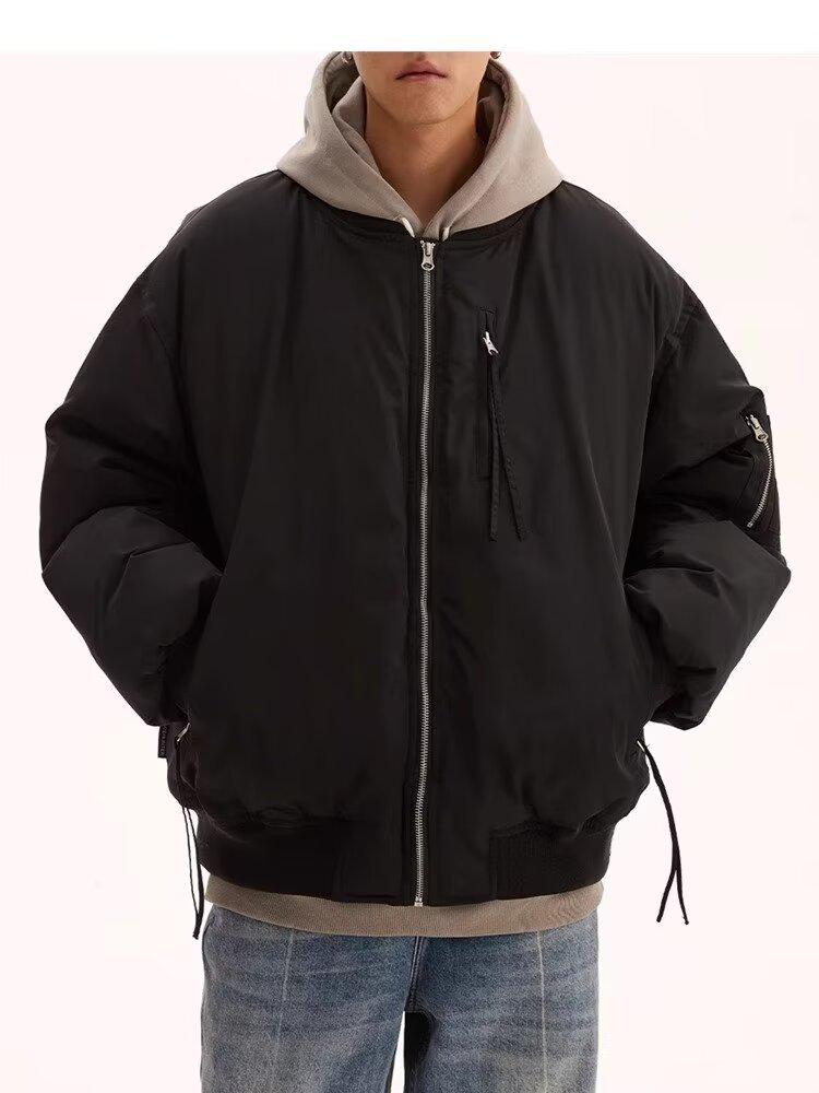 Dámská retro bomber bunda s více kapsami - Trendy americký baseballový styl pro jaro a podzim