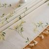 Rectangular Cotton Linen Heat Resistant Waterproof Tablecloth American Country Style for Dining Desk Tea Table