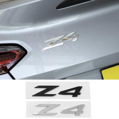 3D ABS Z4 Logo Emblem Badge Decal Sticker Auto Accessories for Car Trunk Z4 E85 E89 G29 Z4 Accessories