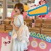 Schoolbag Korean Version Sweet Schoolbag for Girls Junior High School Students Cute Rabbit Ears Backpack Lightweight High School Students Travel Small