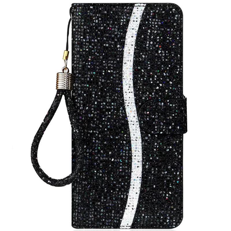 

Wallet Flip Glitter Leather Case For Samsung Galaxy A51 A52 A53 A72 A71 A50 A70 A11 A21S A42 A13 A22 A32 A73 Note10 20 S9 S10 For Galaxy A21S