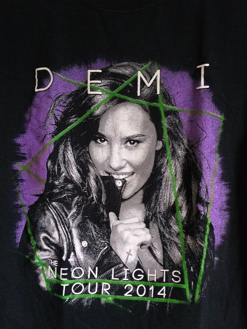 Popular DEMI LOVATO THE NEON LIGHTS 2014 TOUR Gift Funny All Size Tee K7.146 M