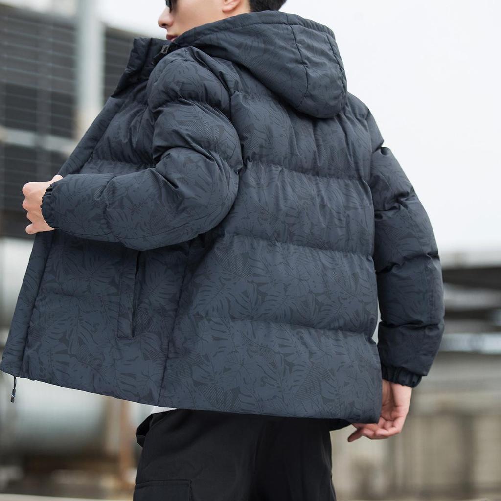 Winter Loose Thickened Warm Maple Leaf Bread Jacket Jacket Korean Version Trendy Cotton-padded Jacket
