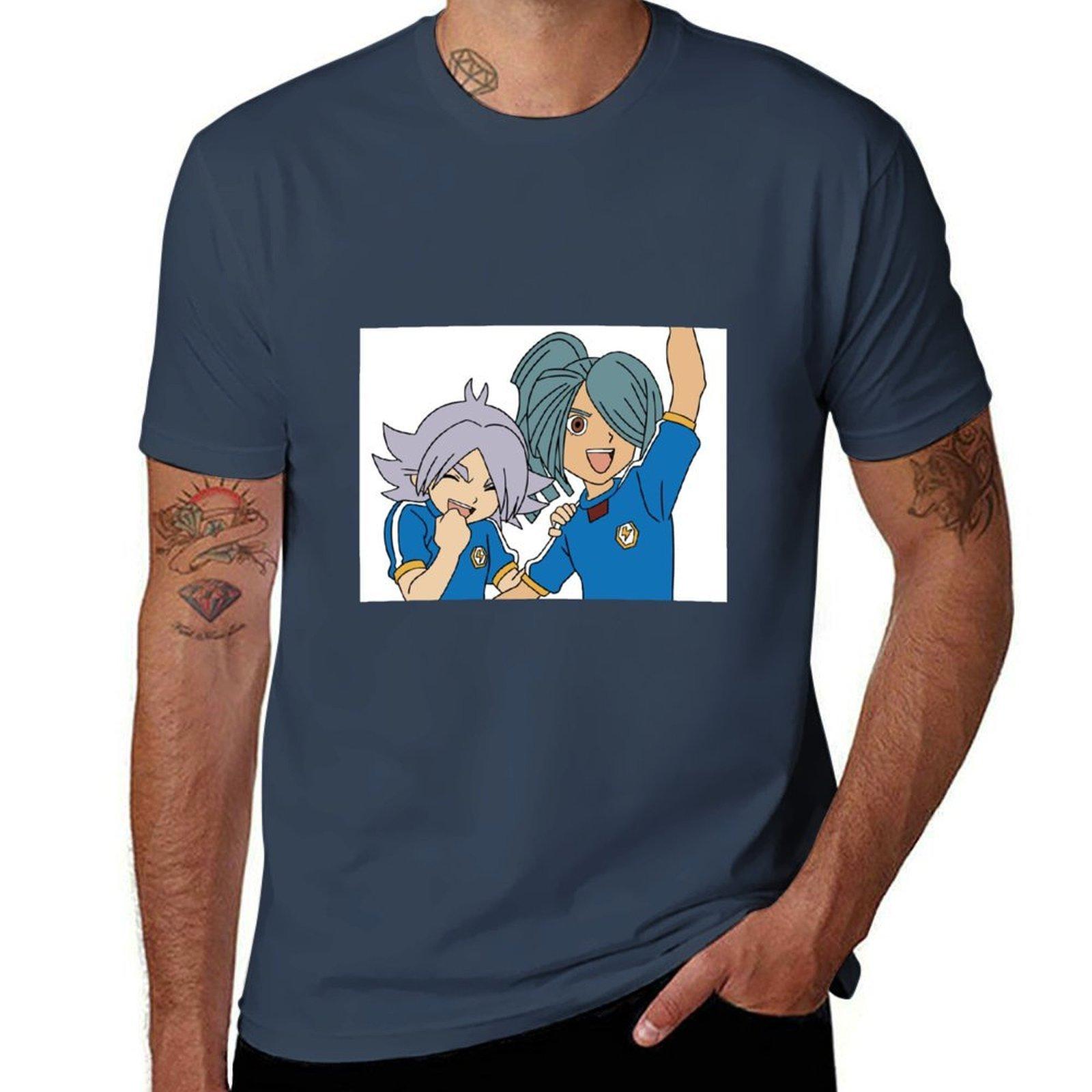 Inazuma Eleven Fubuki and Kazemaru Sticker TShirt cotton t shirts Unisex 100 anime t shirts oversize TShirt S