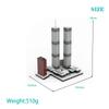 MOC Set Twin Towers Creative Design Compatible with Small Particle Building Blocks Children's Gift