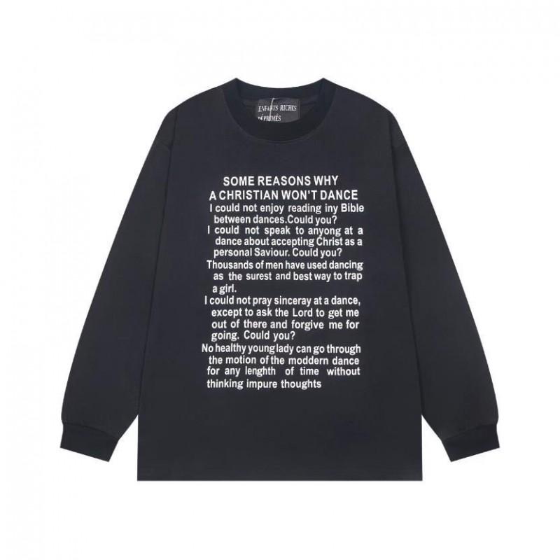 ERD Sad Rich Kid Lip Print Letter Oversized Hoodie Men Women