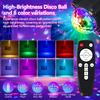 Disco Ball LED Party Night Lights Sound Activated Strobe DJ Stage Lighting For Indoor Room Outdoor Dance Christmas Decor