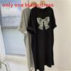 Summer Cartoon Pattern T Shirt Dress With Relaxed Fit For Casual Women