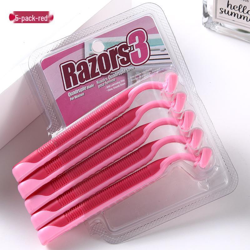 6-Layer Stainless Steel Manual Razor for Hair Removal - Perfect for Armpit and Leg Shaving