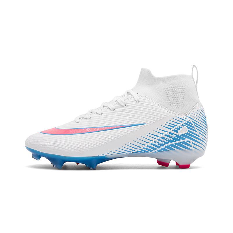 Hot-selling high-top adult men's and women's long nails broken nails football shoes outdoor professional student competition training shoes non-slip