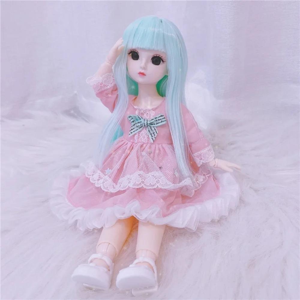 30cm Girls Dress Up Doll 1/6 Movable 20 Joints Cute Sweet Face Festival Birthday Gift BJD Princess Doll Toy with Clothes Shoes
