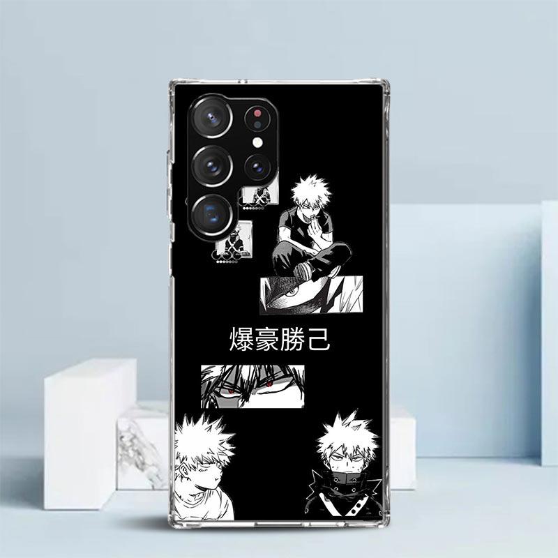 

My Hero Bakugou Katsuki Phone Case For Samsung Galaxy S24 S25 Edge S26 Ultra S22 S23 Plus S21 + S20 FE Soft TPU Back Cover Galax Samsung S23 Plus