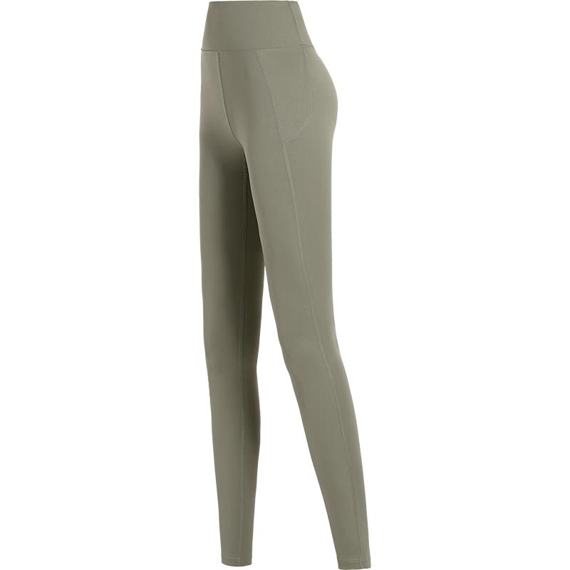 

CAMEL Women s High-Waist Tummy Control Sun-Protective Quick-Dry Cropped Leggings M
