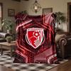 Bournemouth Football Print Flannel Blanket Soft Warm Sofa Bed Throw Blanket For Home Office Bedroom