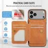 Detachable Card Slot Wallet for Magsafe Magnetic Leather Phone Case for IPhone 17 Air 16 15 14 Plus 13 12 11 Pro Max Cover
