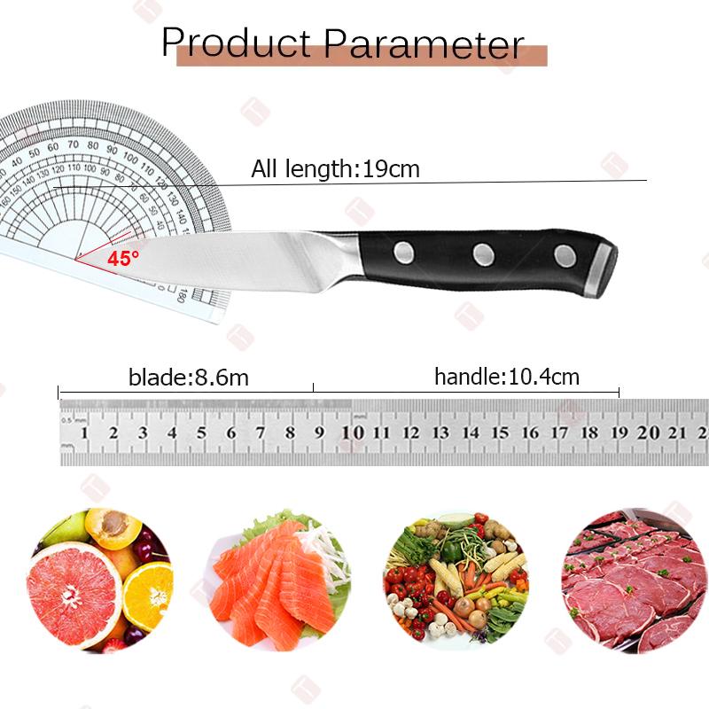 Stainless Steel Chef Knife Fruit Paring Knife Ultra Sharp Forged Knife Cooking Fruit Vegetable Slicing Knife Kitchen Accessories
