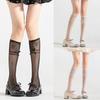 Fishnet Knee Highs Socks Meshes Socks Sweet Bowknot Tie Fishnets Tights Cosplays Costumes Sweet Tube Socks Stockings