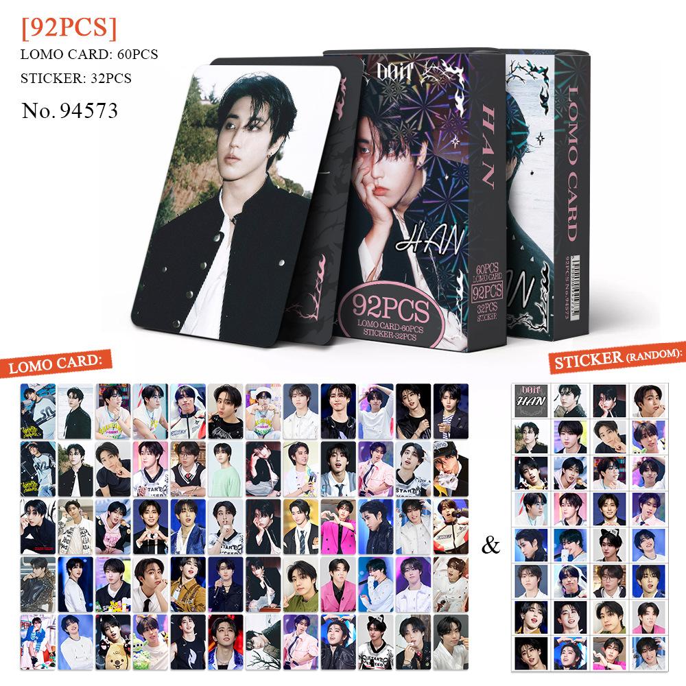92Pcs Skzoo Collection Card Straykids New Exclusive Doit Photo Card Felix Han I. N Star Sticker Peripheral Lomo Card