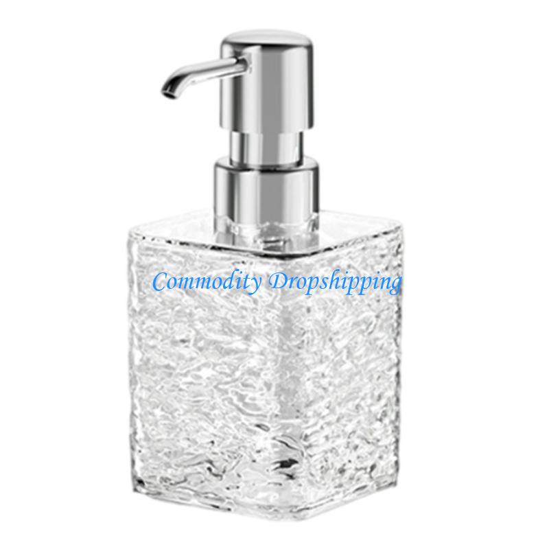 Y5JC Transparent Foaming Soap Dispenser Bottle Plastic Refillable Empty Hand Soap Lotion Dispenser for Kitchen Bathroom