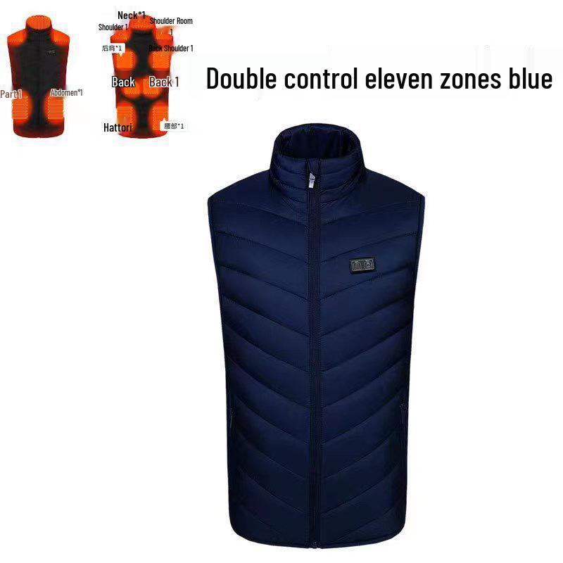 Unisex kamizelka z krótkim rękawem USB z kontrolą temperatury na zimę