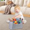 Firewood Storage Bag With Wooden Handles Foldable Wood Basket Multipurpose Felt Storage Bag For Clothes Toys Firewood Organizer