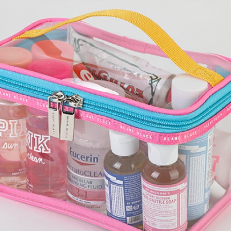 Blancblack Color Pop Vivid Square Transparent Multi Use Water Play Pouch
