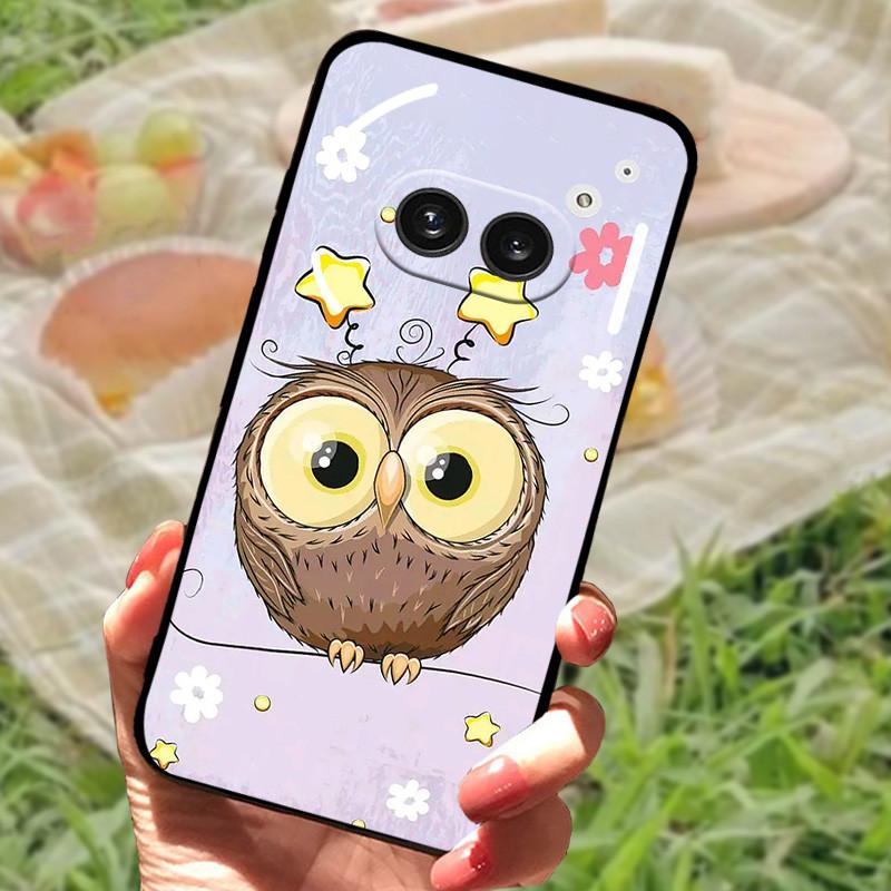 For Nothing Phone 2A Case Cover Silicone Soft Fashion Black Bumper Funda Coque for Nothing Phone 2A Full Protective A142 Capa