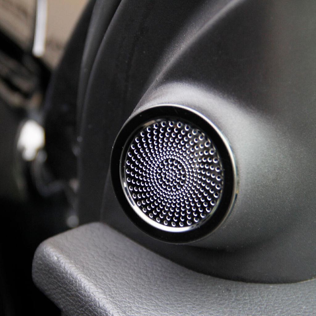 For Dodge Durango 2011-2024 Black Steel A Pillar Speaker Sound Cover Trim 2PCS