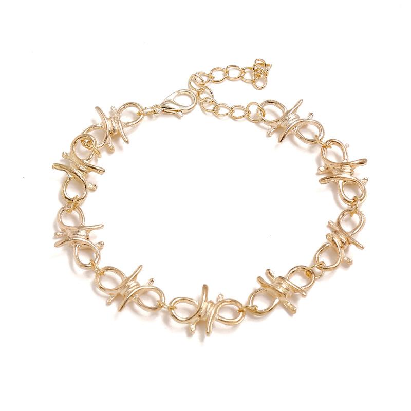 

RUI RUI YU женские браслеты в стиле рок-панк с металлическими шипами, браслет-цепочка в стиле хип-хоп, ювелирные изделия в стиле панк золотистый