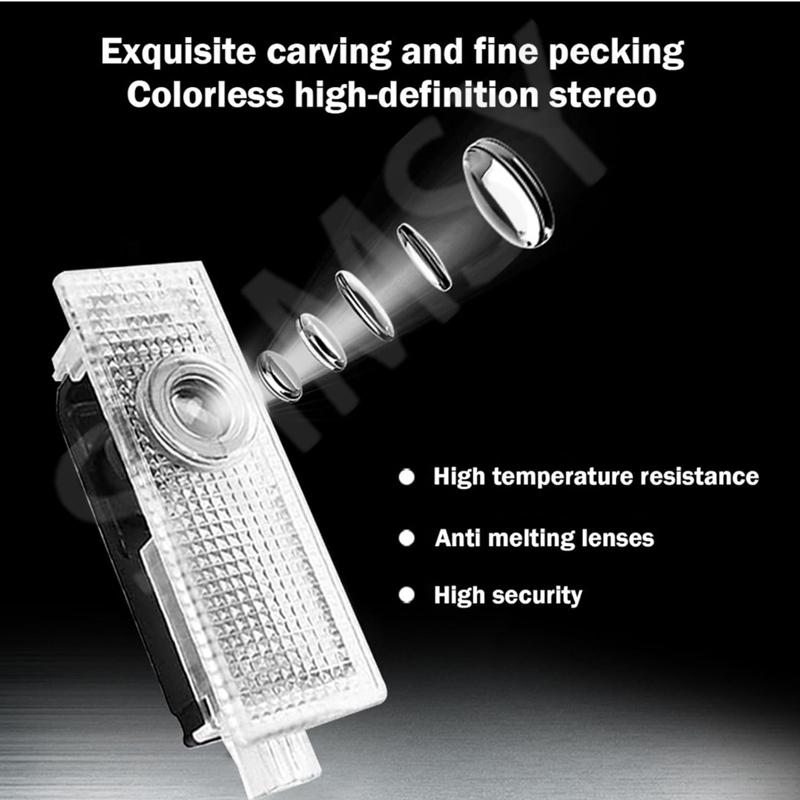 2Pcs Cooper S Projector LED Car Door Ghost Shadow Welcome Light For Works R55 R56 R50 R53 R60 R61 F54 F55 F56 F60 Accessories