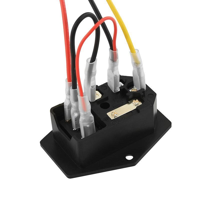 1 Set 3D Printer Parts Power Supply Switch Male Socket With Fuse For 3D Printer Diy 3D Printer Accessories