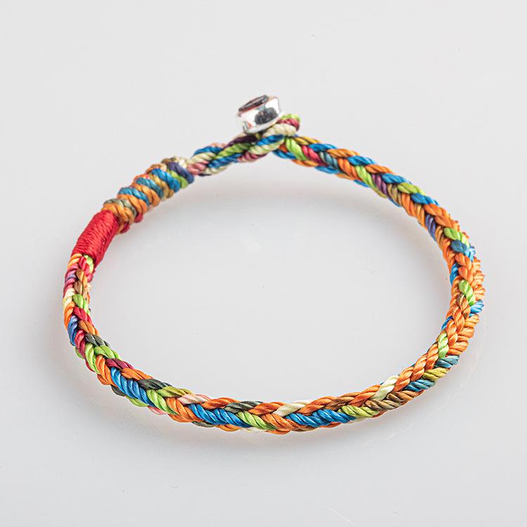 Handmade Five-Color Dragon Boat Festival Bracelet - Lucky Rope for Couples and Babies
