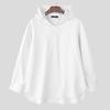 INCERUN Oversized Men Long Sleeve Casual Loose Hooded Shirts Tops