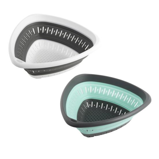 Foldable Basket Kitchen with Hanging Holes Drain Strainer