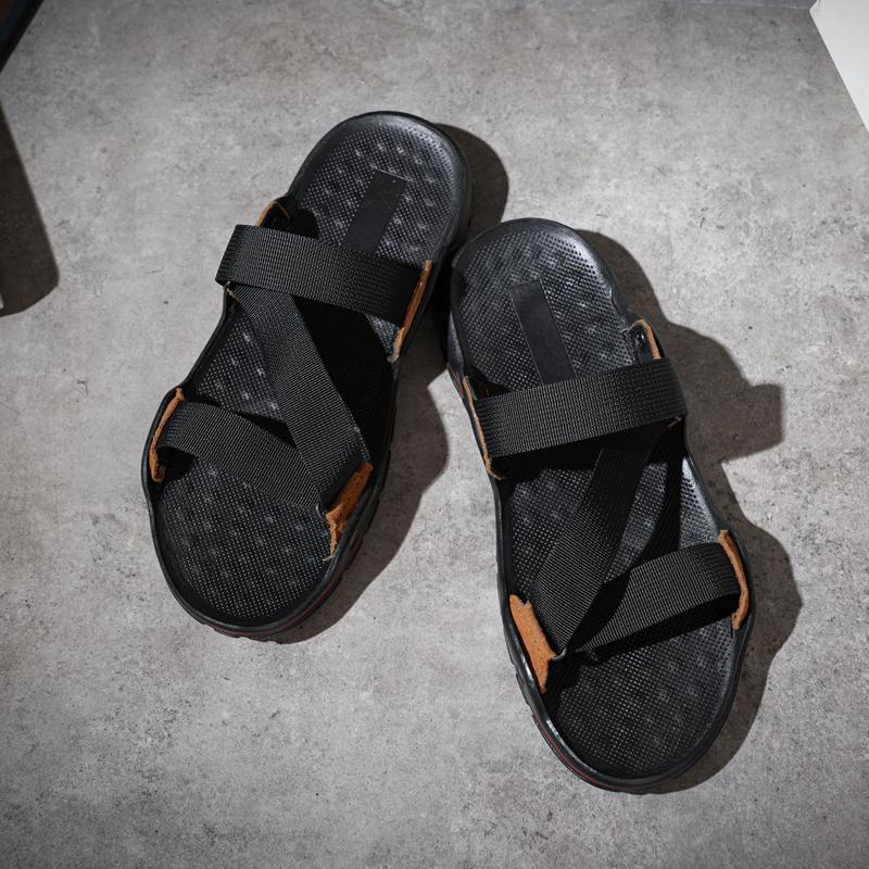 Summer Outdoor Wadable Sandals Man Arch Support Yoga Mat Insole Gladiator Open Beach Slippers Antiskid Durable Flat Men Shoe