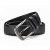 Men's Genuine Leather 3.8cm Pin Buckle Lychee Pattern Belt Jeans Accessory