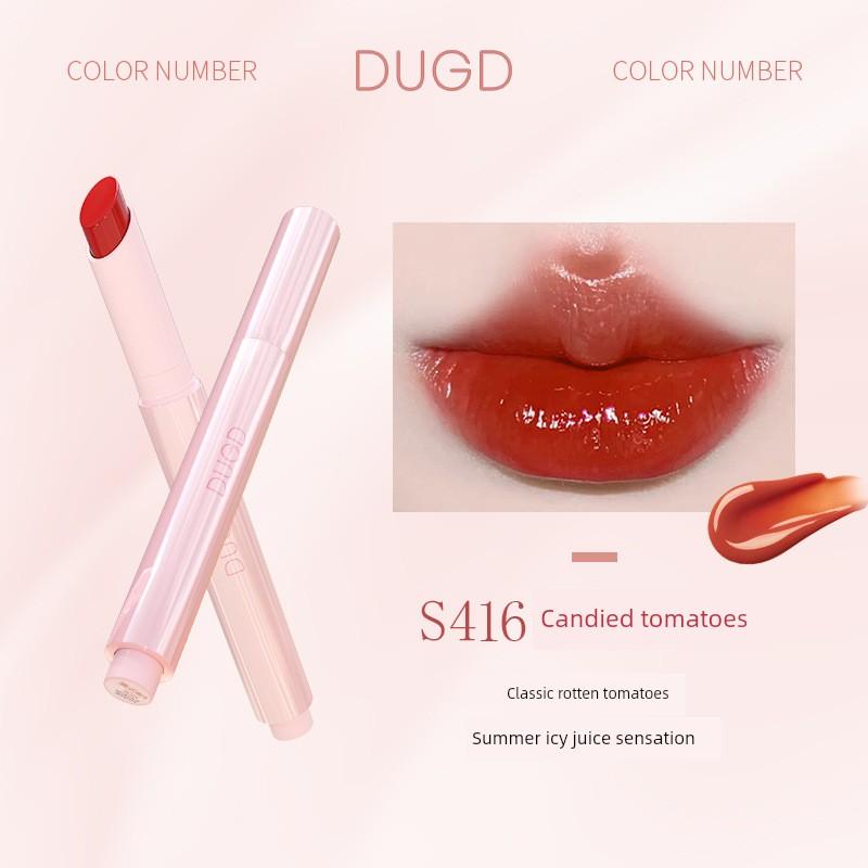 Dugd Solid Lip Gloss Water Light Mirror Lip Lacquer No Stain on Cup Full Lips Long-Lasting Moisturizing Lipstick for Women Official Authentic Products