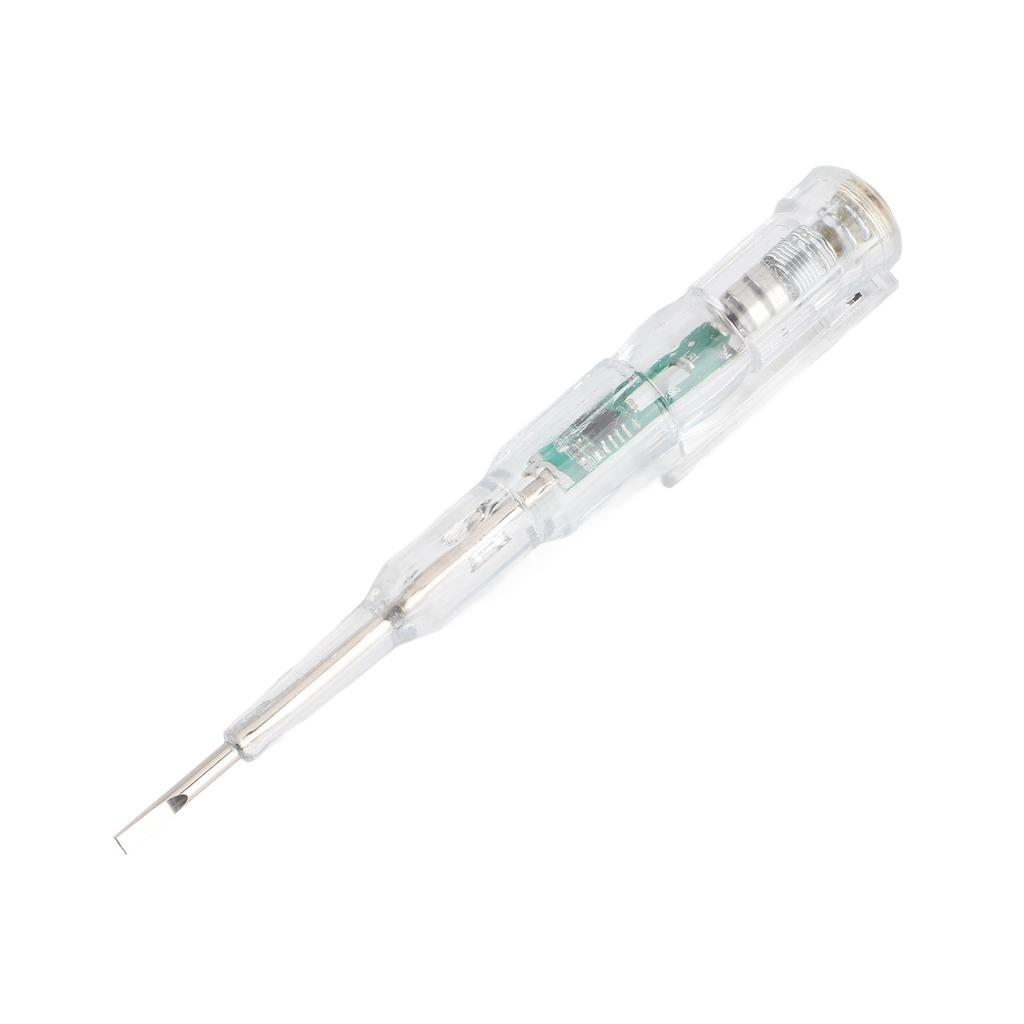5 Pcs Electrical Tester Pen Multifunctional Bright LED Light Transparent Shell Inductive Voltage Tester Screwdriver