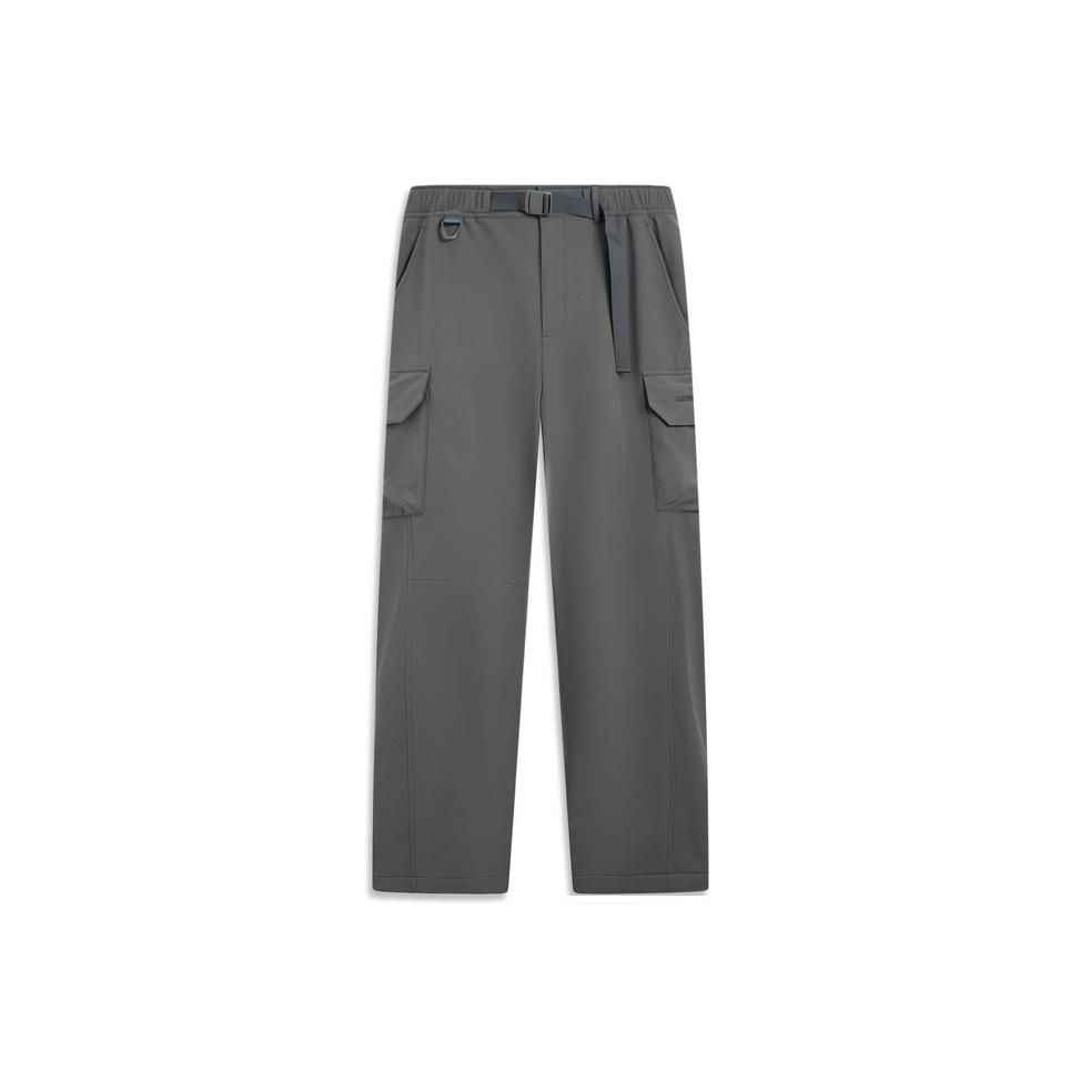 

Мужские брюки LiNing Outdoor CF Водонепроницаемые Софтшелл Прямого Кроя с Флисовой Подкладкой AYKV589-1 S